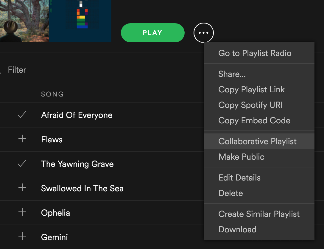 Make Collaborative Playlist On Mobile
