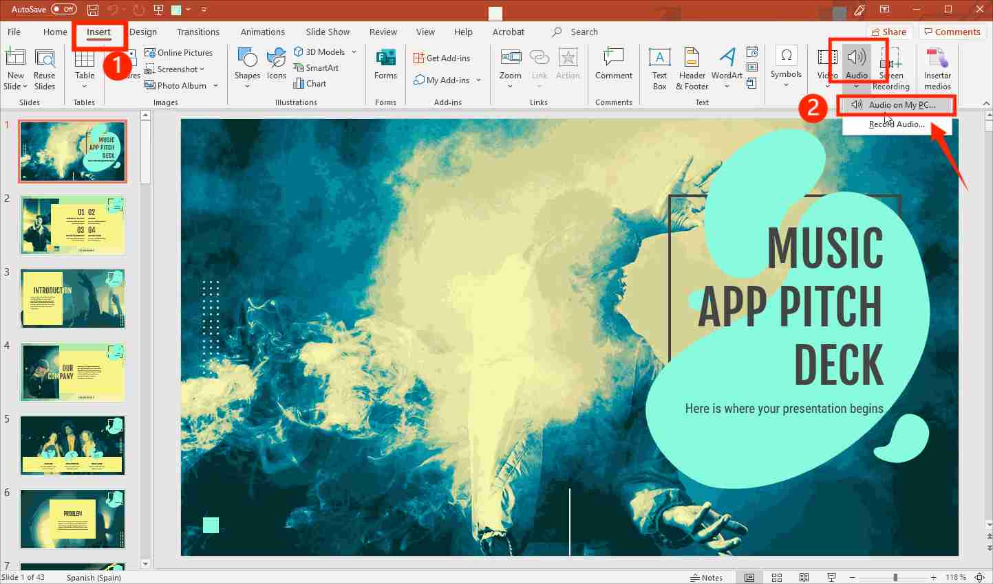 How To Add Music To PowerPoint On My PC