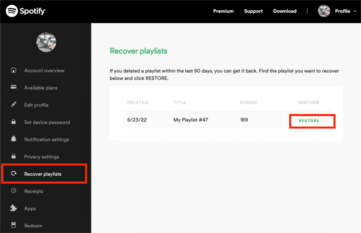 Recover Playlists On Desktop