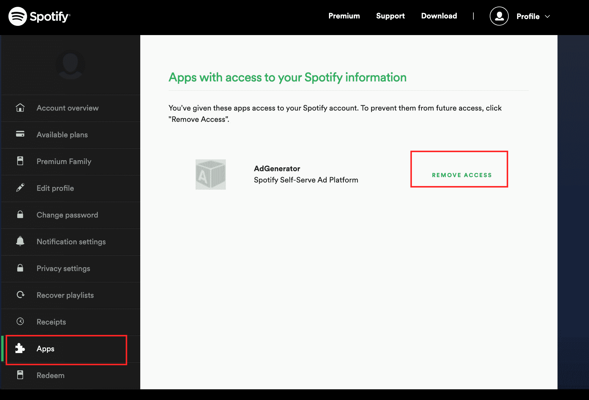 Revoke Third-Party App Permissions