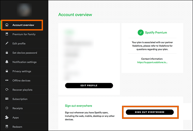 Sign Out Spotify Everywhere