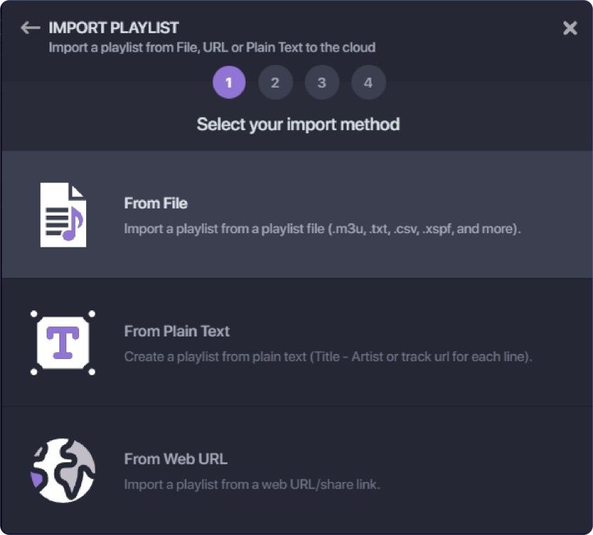Select CSV File Format 