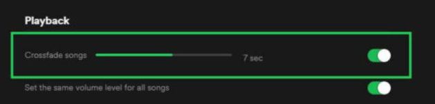 Spotify Crossfade Songs