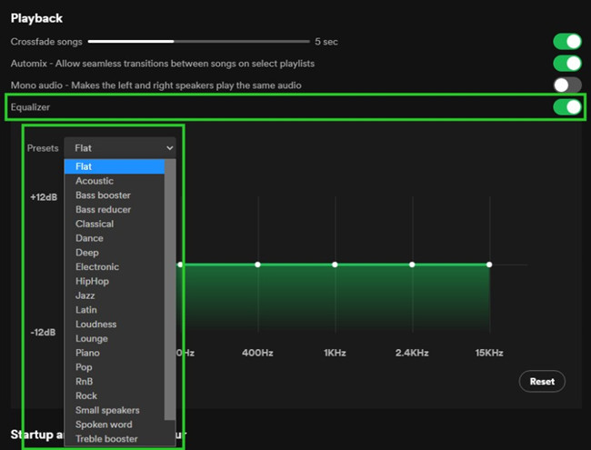 Spotify Equalizer On Desktop