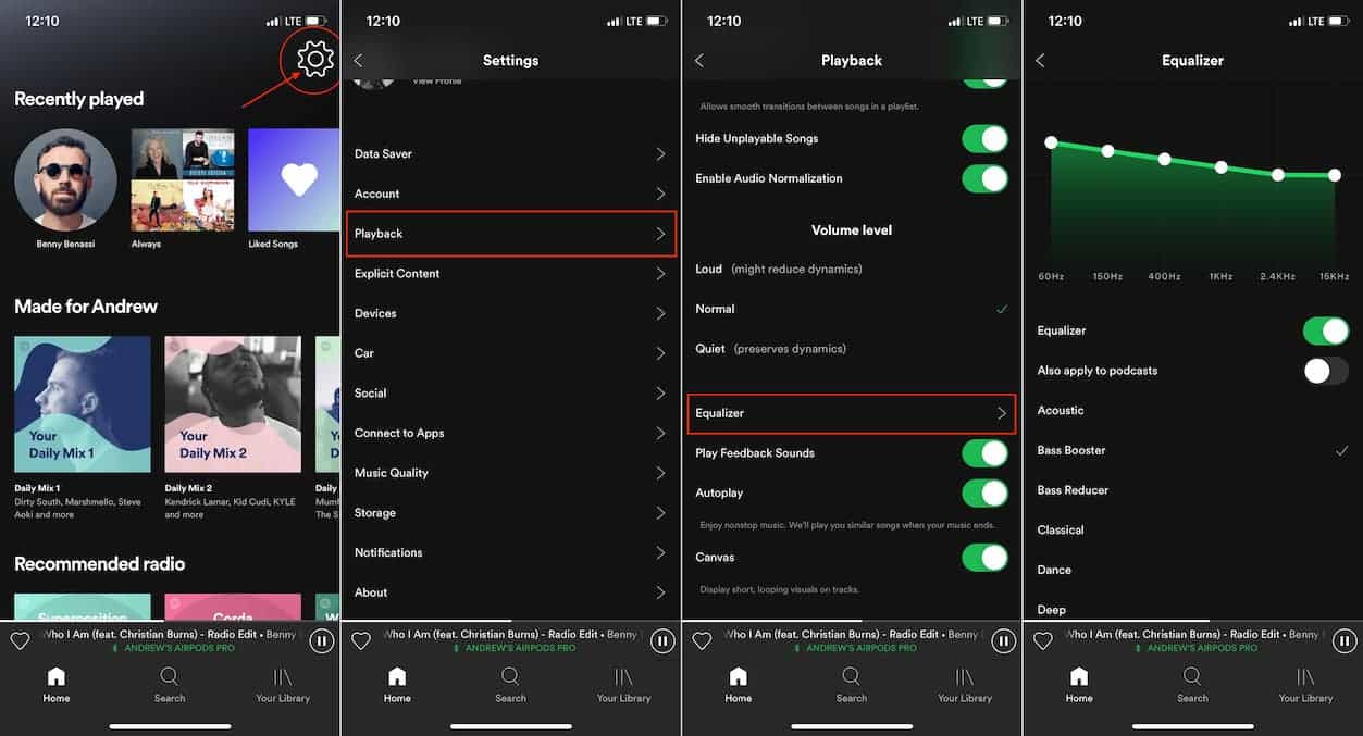 Best Equalizer Setting Spotify On iOS