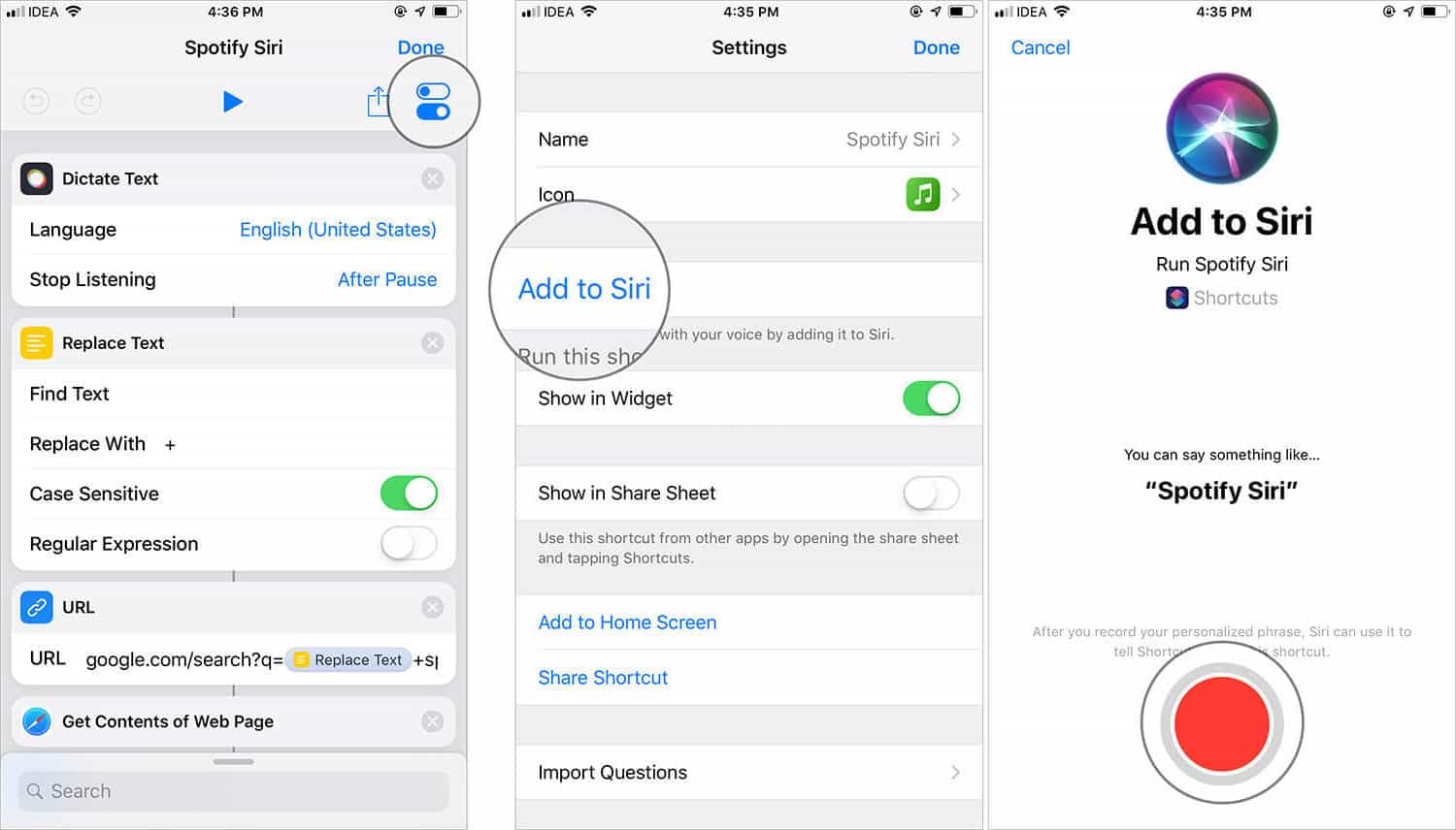 Spotify On Add To Siri
