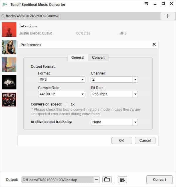 Tunelf Spotify Music Converter Format