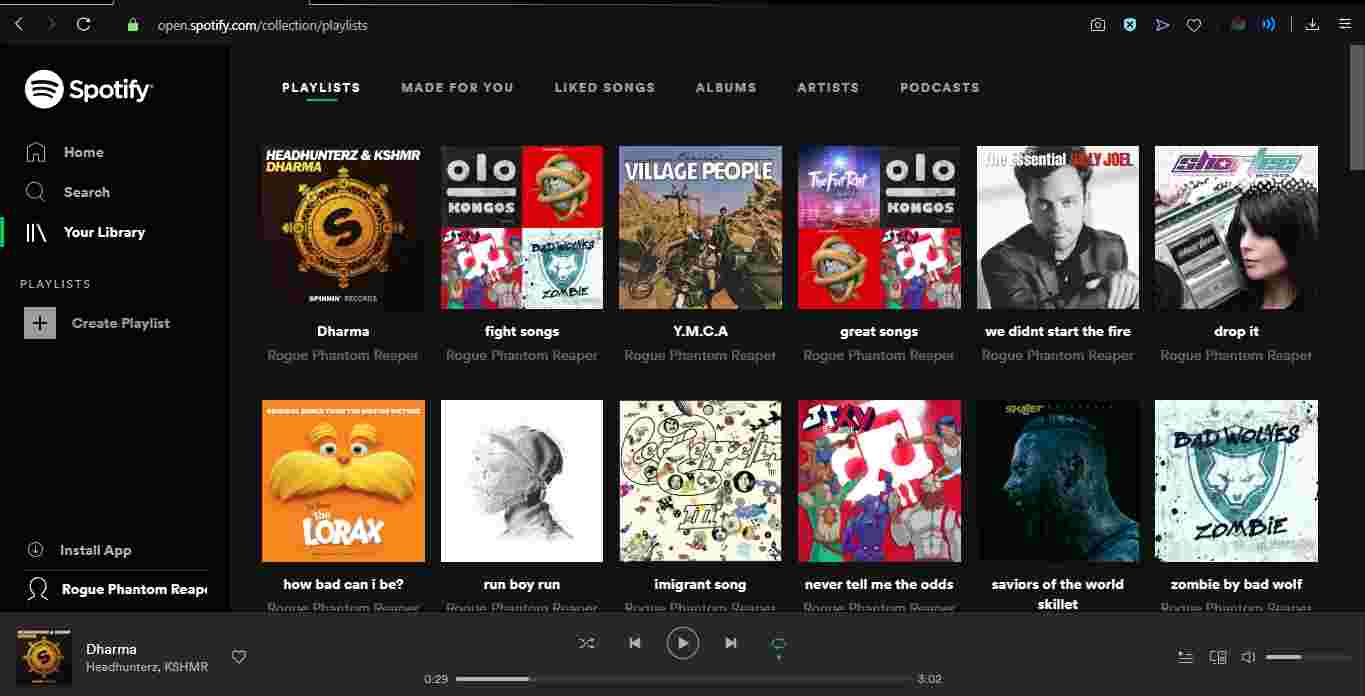 Spotify Web Player Library