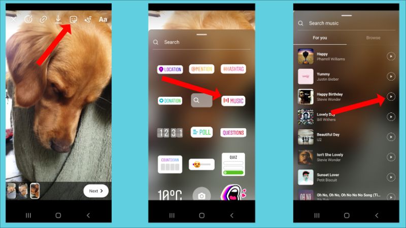 To Add Music To Instagram Stories Stickers