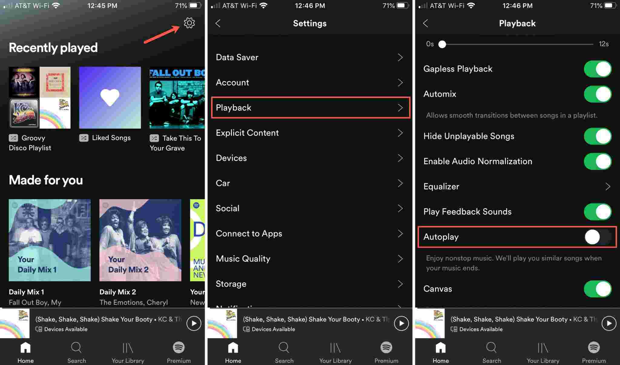 Turn Off Spotify Autoplay On Phone